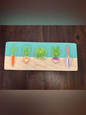 Lovevery Garden Wooden Peg Puzzle